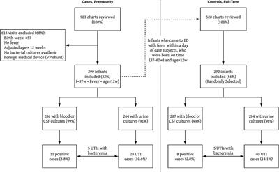 The risk of serious bacterial infections among young ex-premature infants with fever